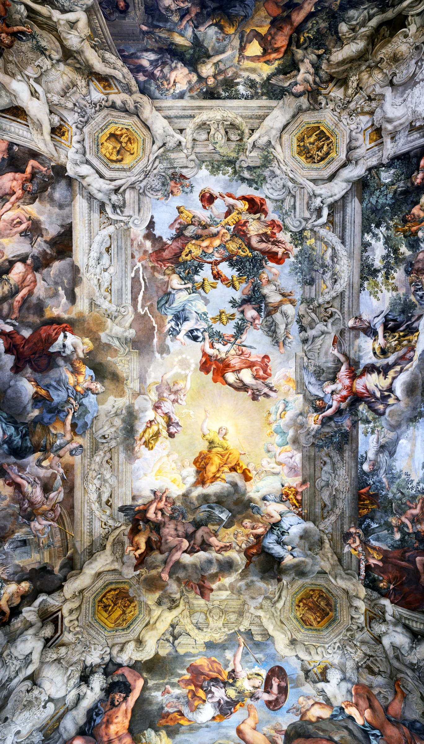 Alegoría de la Divina Providencia y el poder Barberini by Pietro da Cortona