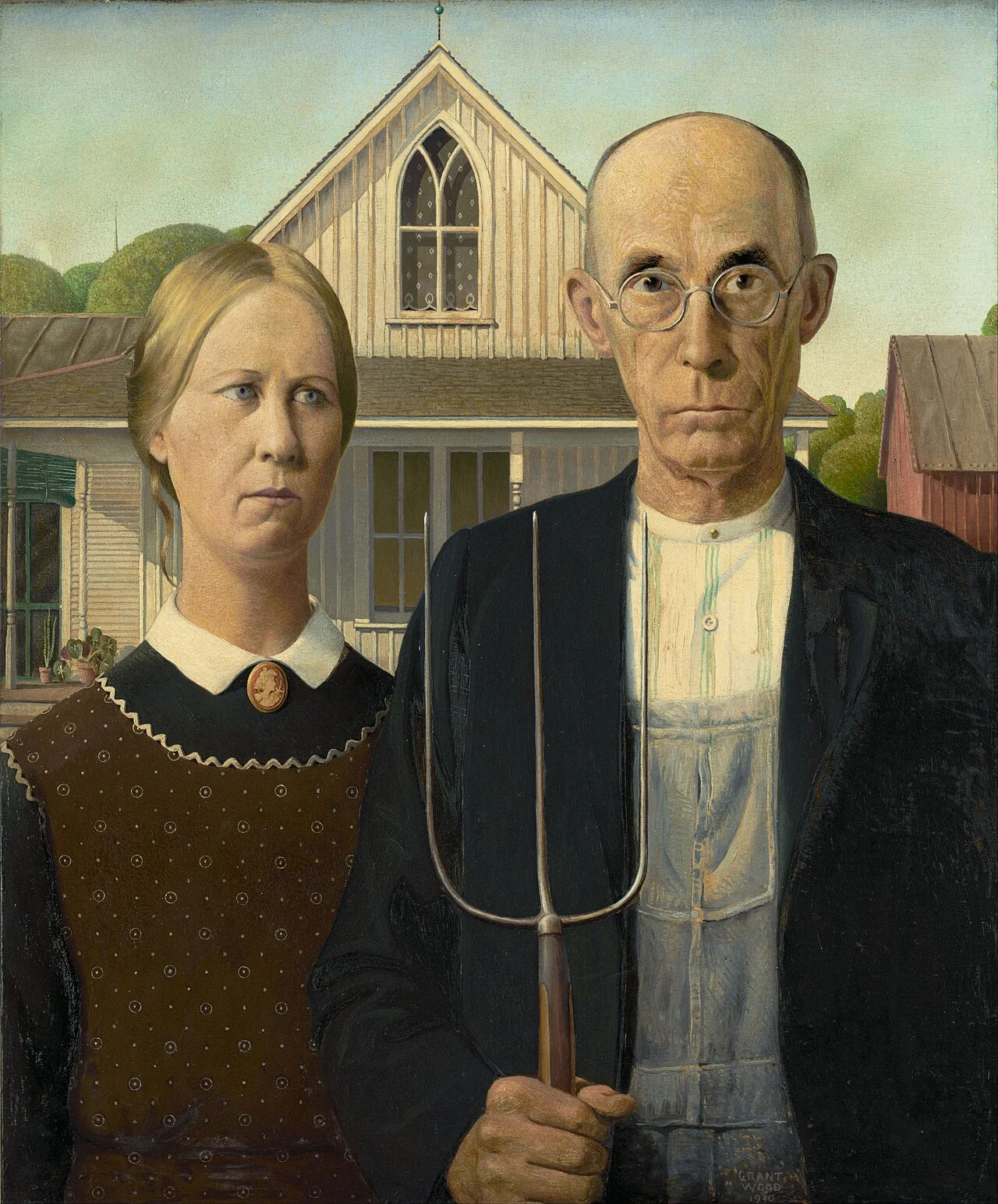 American Gothic by Grant Wood 1930