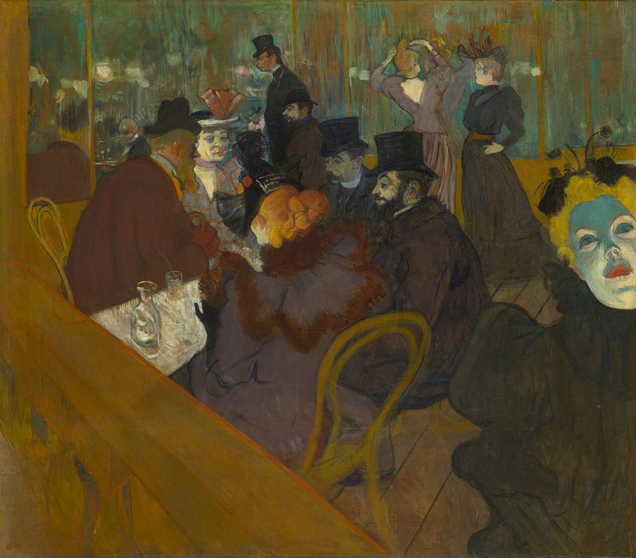 At the Moulin Rouge by Henri de Toulouse-Lautrec 1892