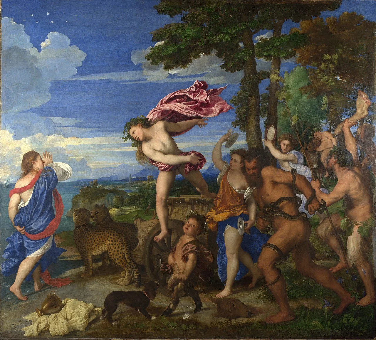 Bacchus and Ariadne by Tiziano 1520