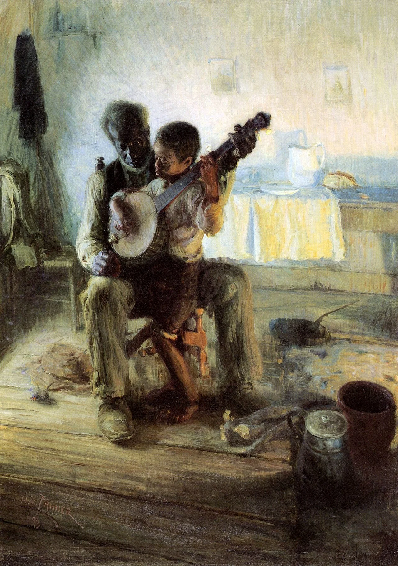 Banjo Lesson by Henry Ossawa Tanner 1893