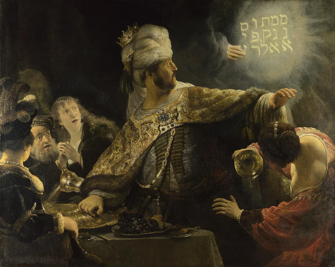 Belshazzar's Feast by Rembrandt van Rijn 1635
