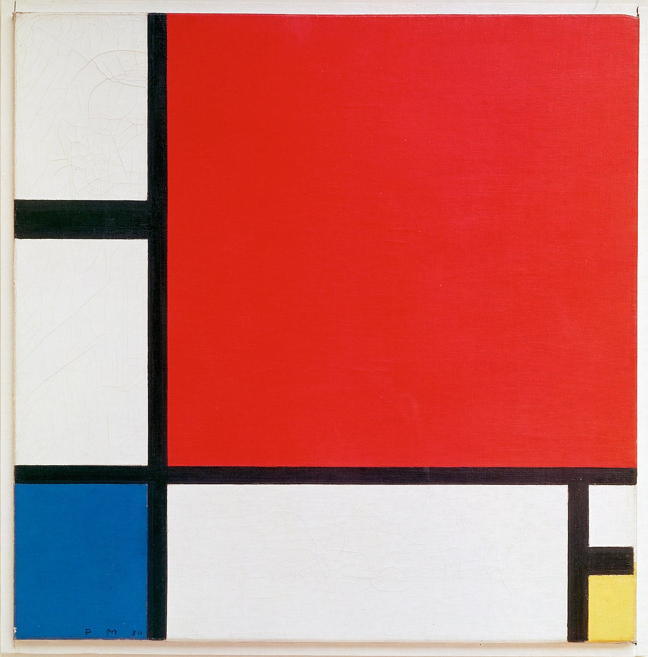 Composition with Red Blue and Yellow by Piet Mondrian 1930