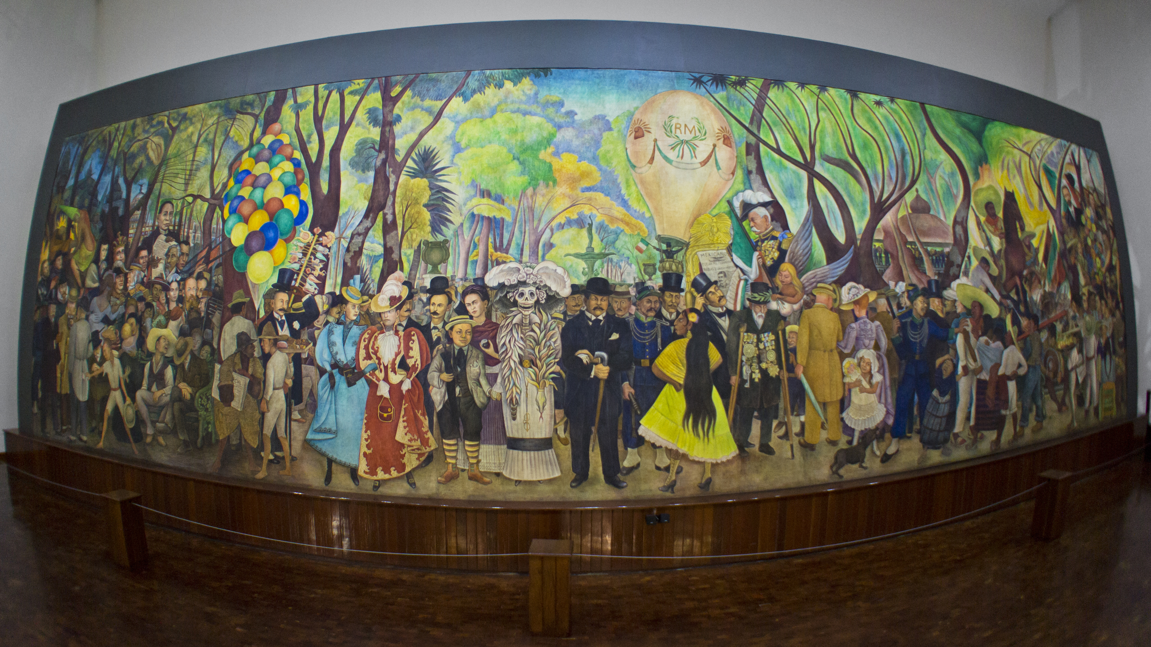 Sueño de una tarde dominical en la Alameda Central by Diego Rivera 1946