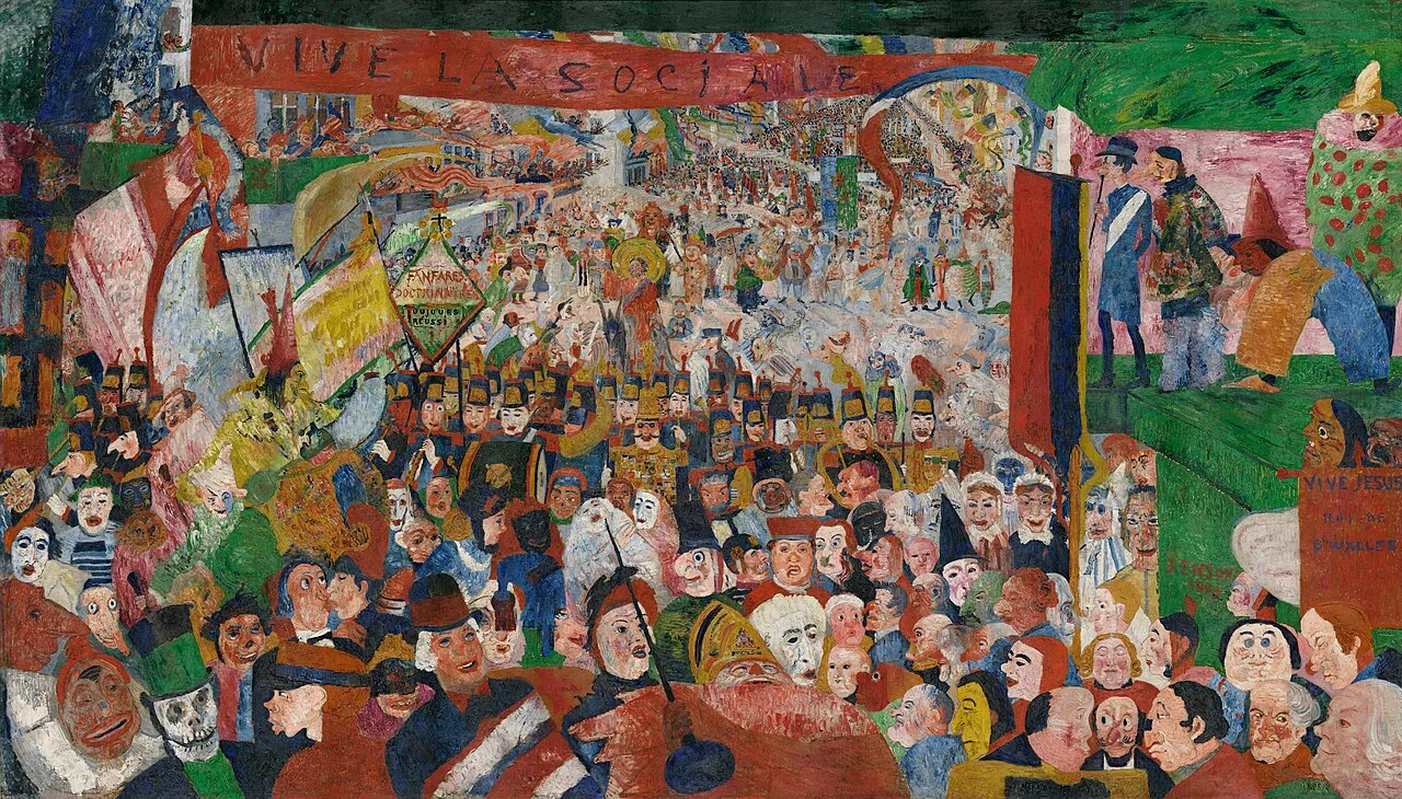 Entry of Christ into Brussels by James Ensor 1888