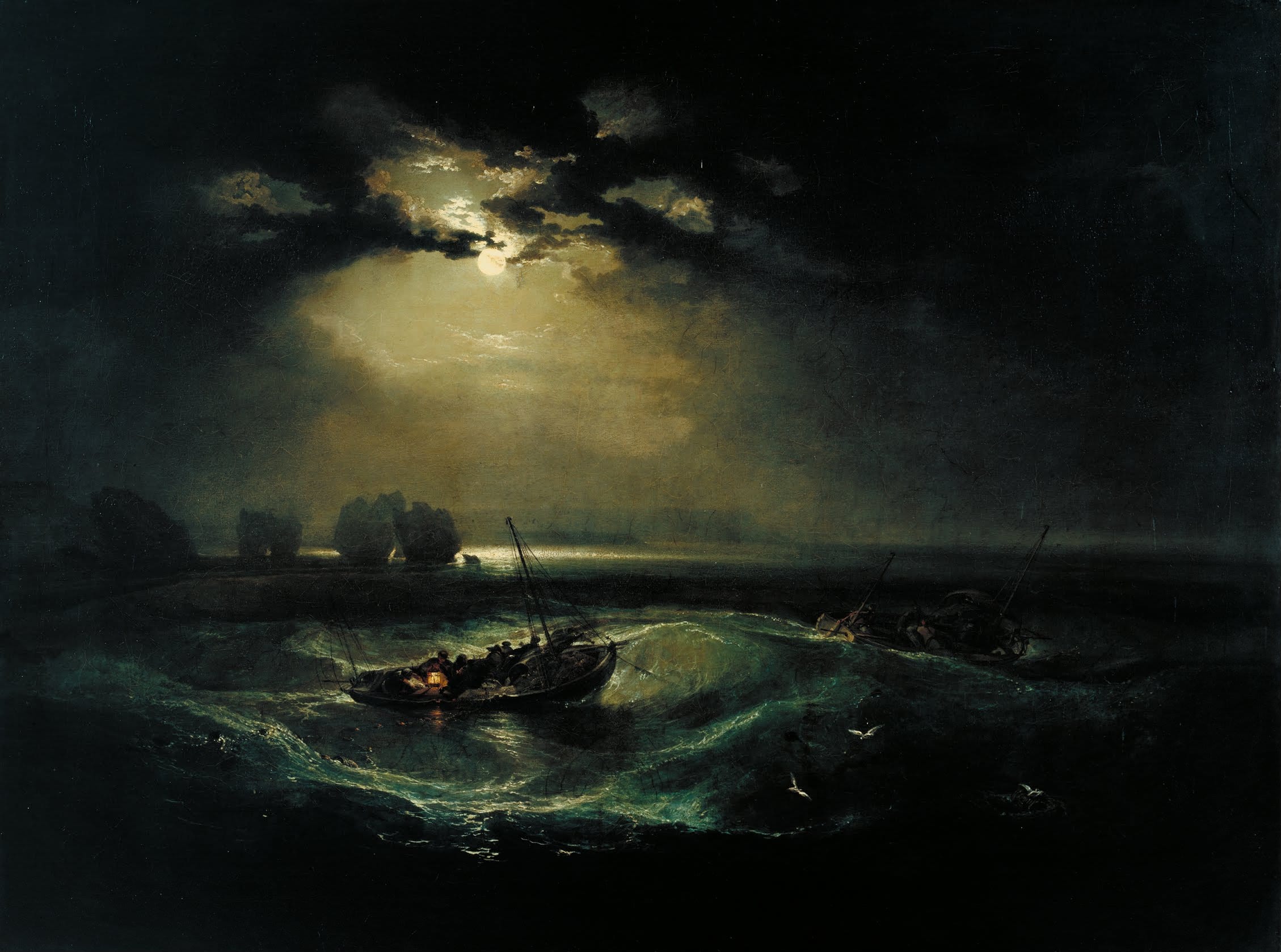 Pescadores en el mar by J. M. W. Turner