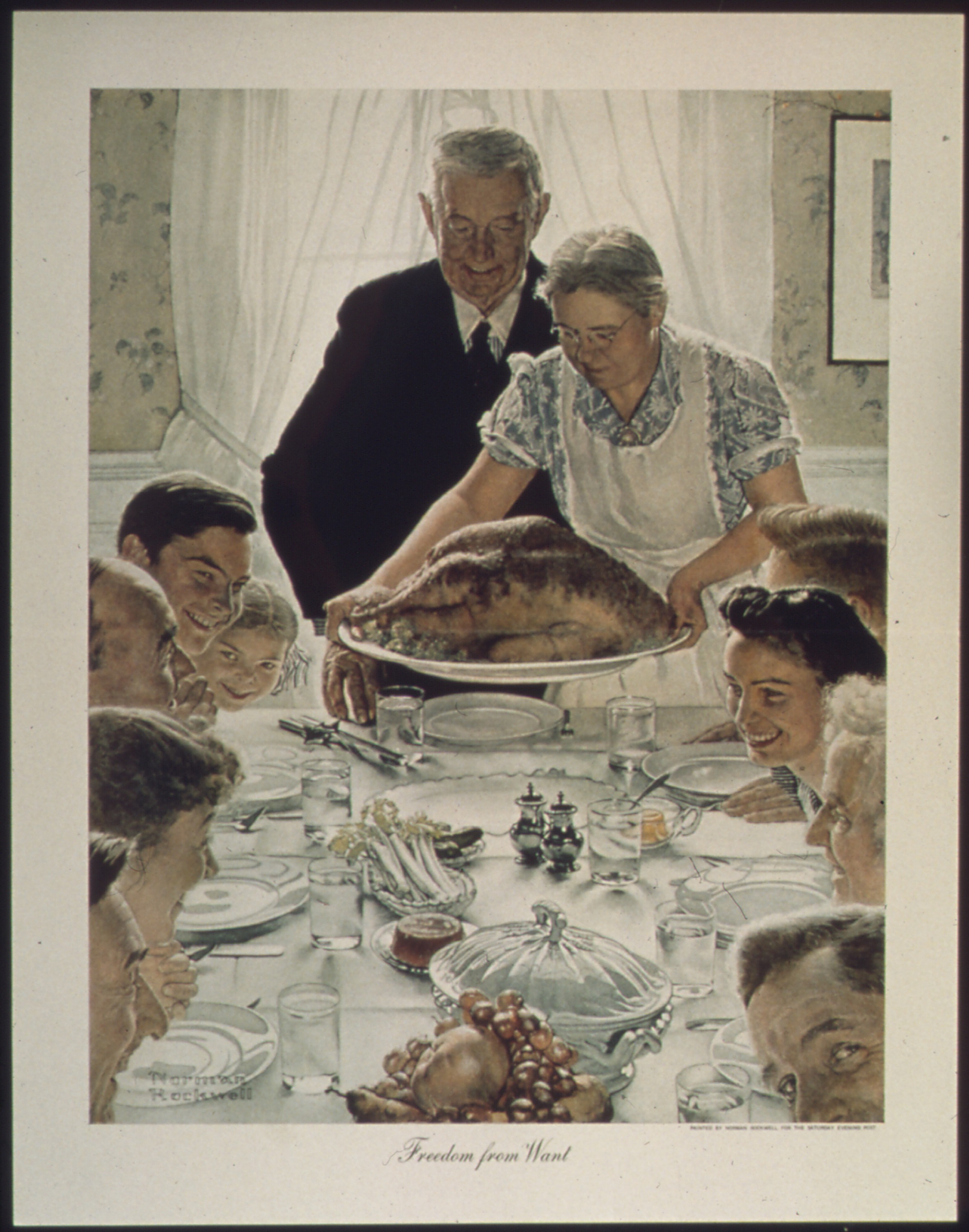 Libertad de la necesidad by Norman Rockwell