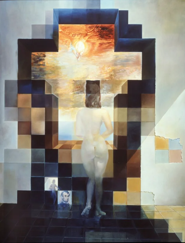 Gala Contemplating the Mediterranean Sea by Salvador Dali 1976