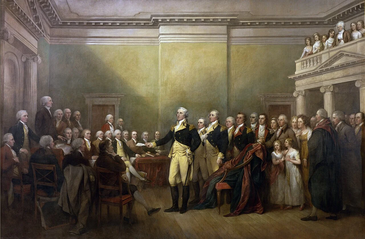 General George Washington Resigning His Commission by John Trumbull 1824