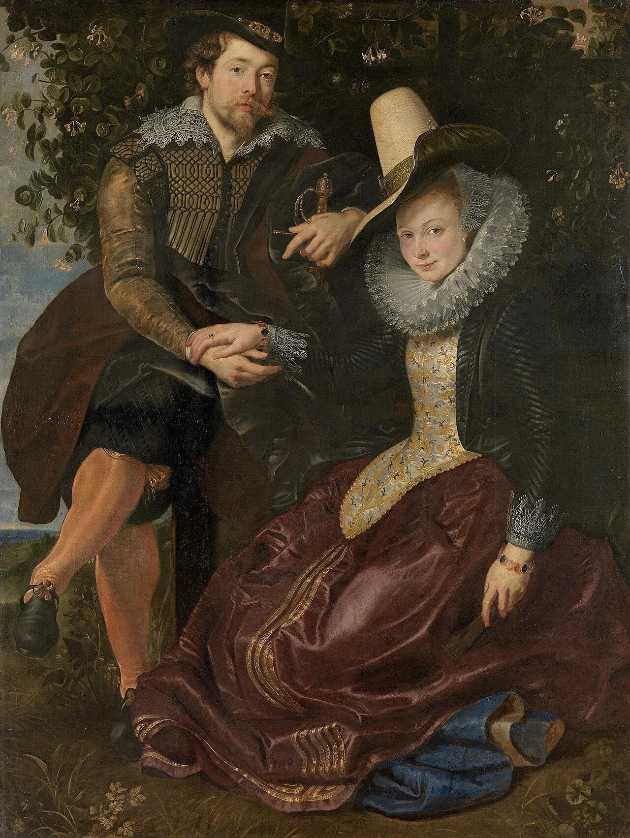 Honeysuckle Bower by Pedro Pablo Rubens 1609