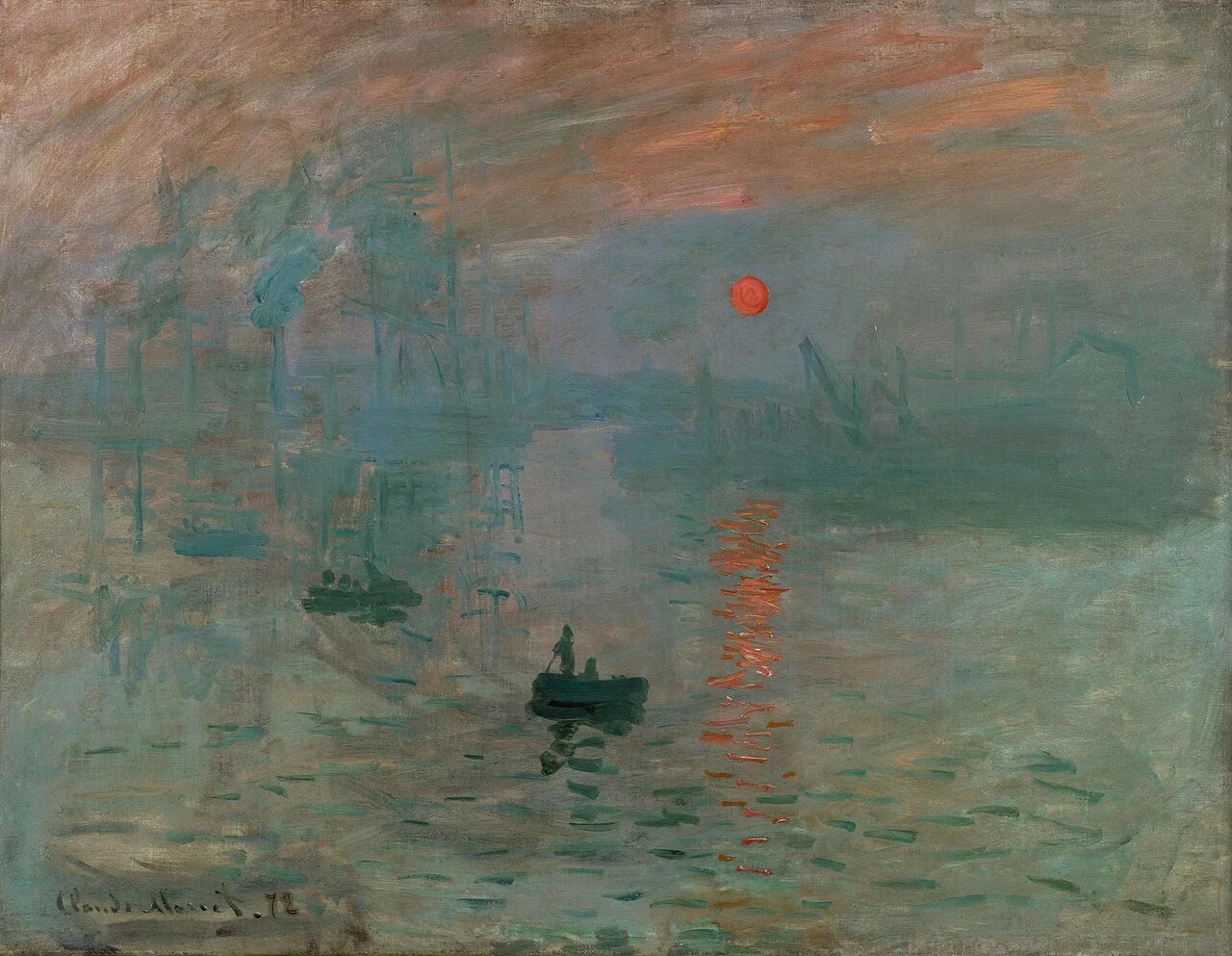 Impresión, sol naciente by Claude Monet 1872