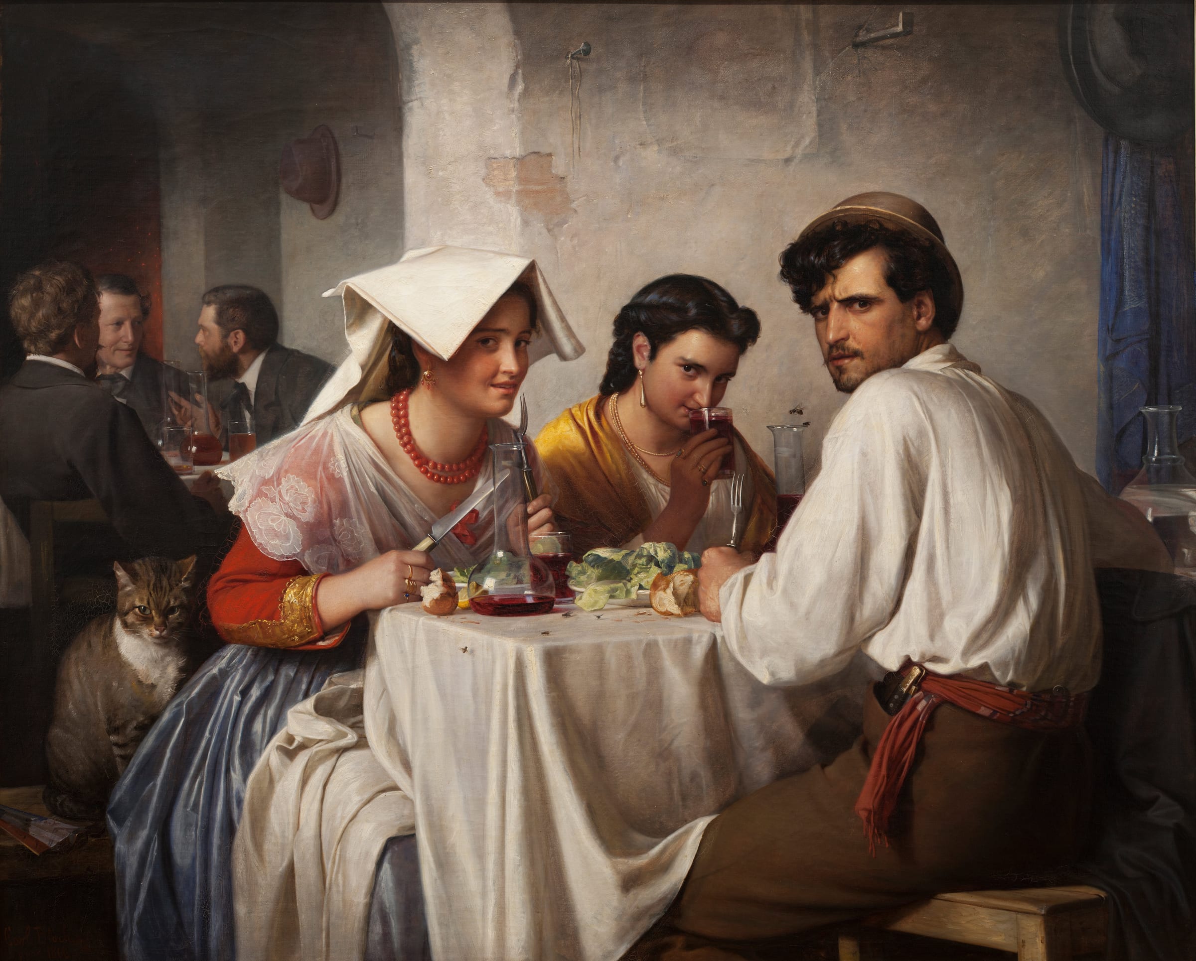 En una taberna romana by Carl Bloch