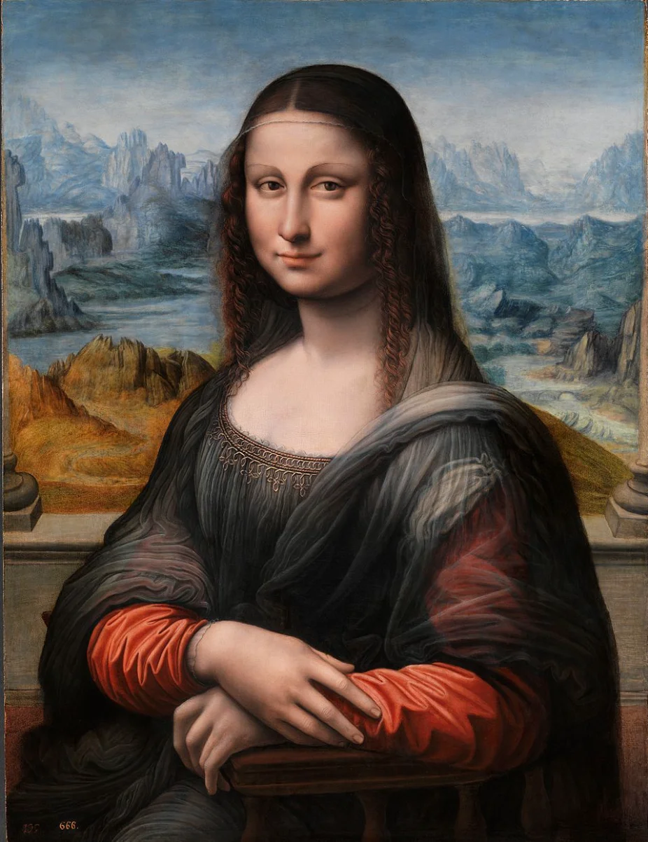 La Mona Lisa del Prado by Attributed to a close disciple of Leonardo da Vinci (possibly Salaì or Francesco Melzi), rather than to Leonardo himself. 1507
