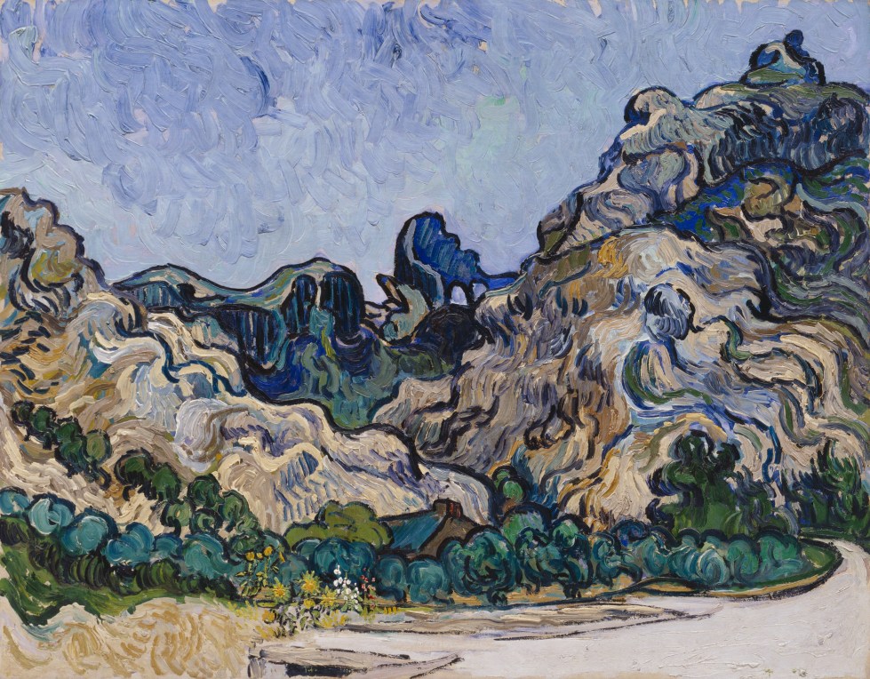 Montañas en Saint-Rémy by Vincent van Gogh