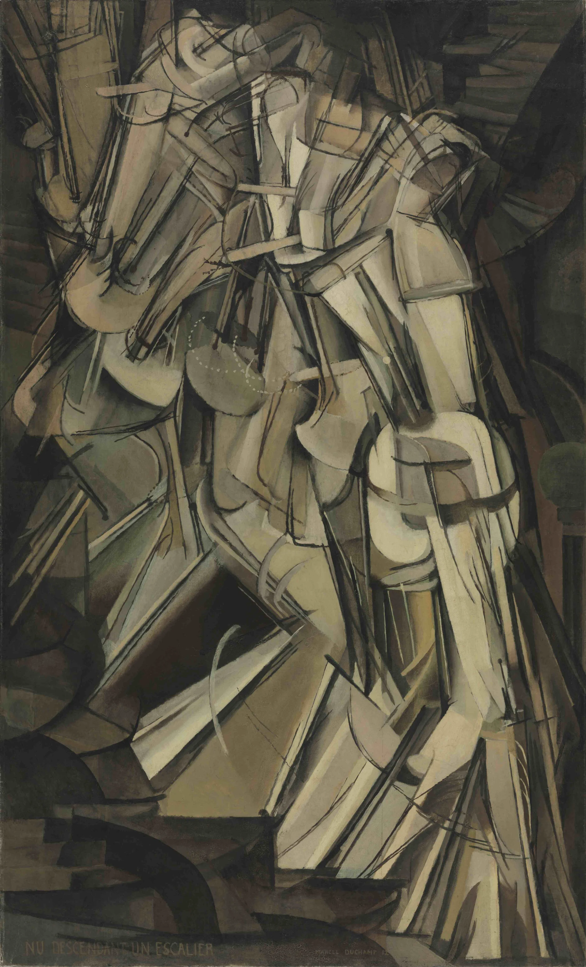 Desnudo bajando una escalera, n.º 2 by Marcel Duchamp