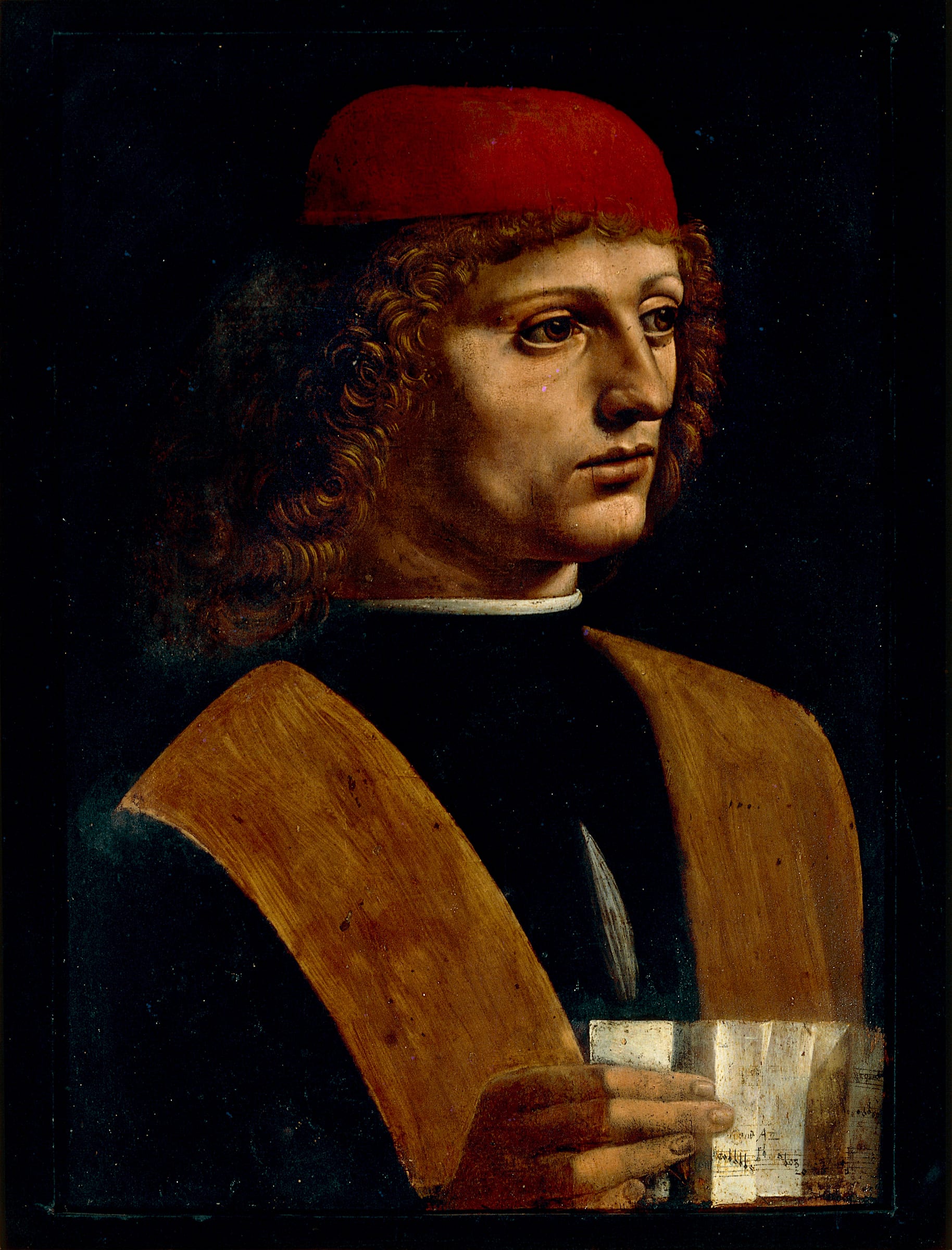 Portrait of a Musician by Leonardo di ser Piero da Vinci