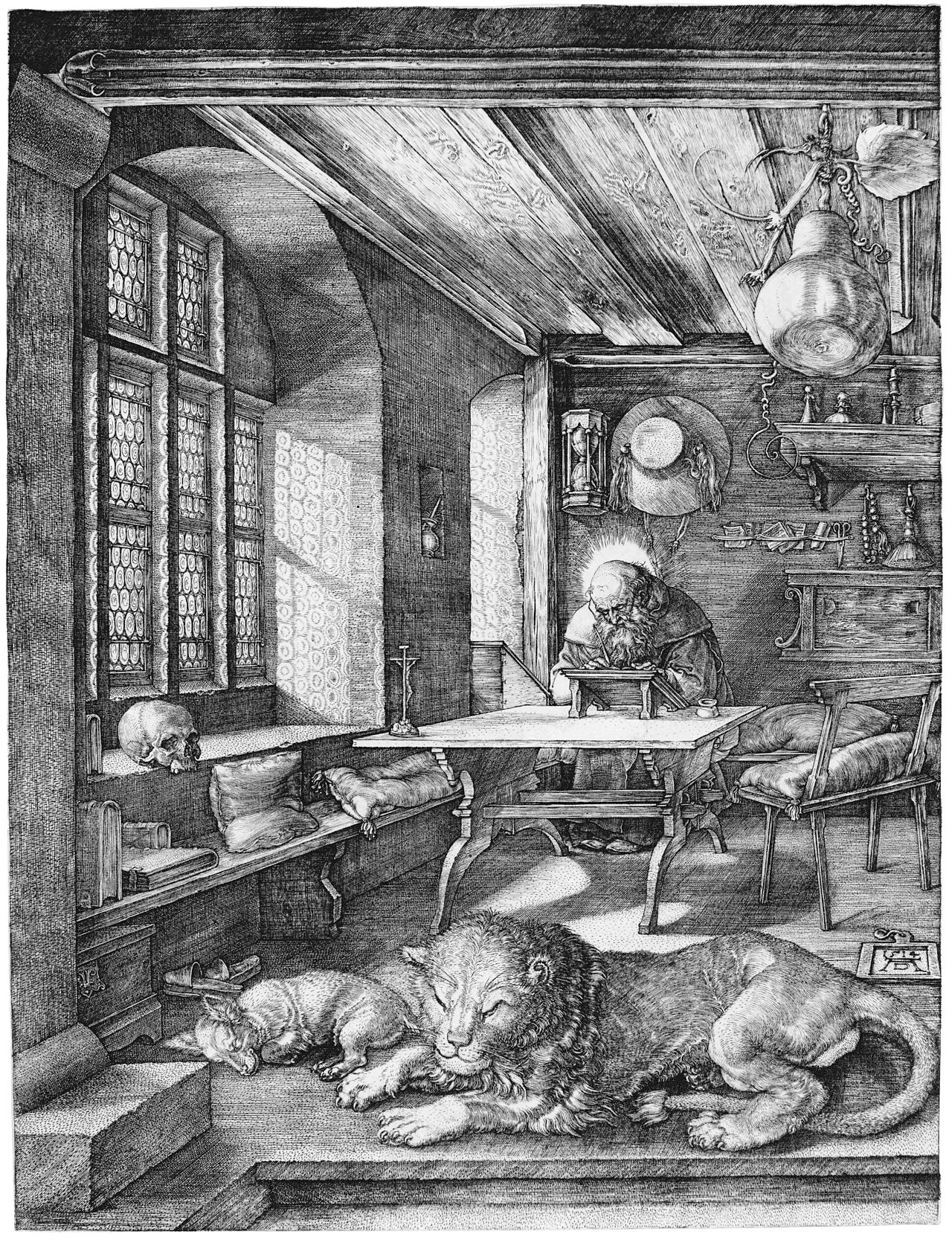 St. Jerome in His Study by Alberto Durero 1514