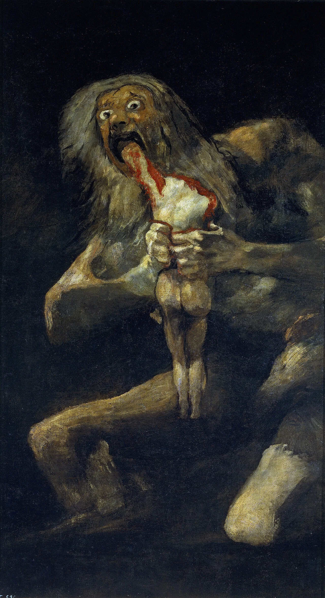 Saturno devorando a su hijo by Francisco de Goya 1819