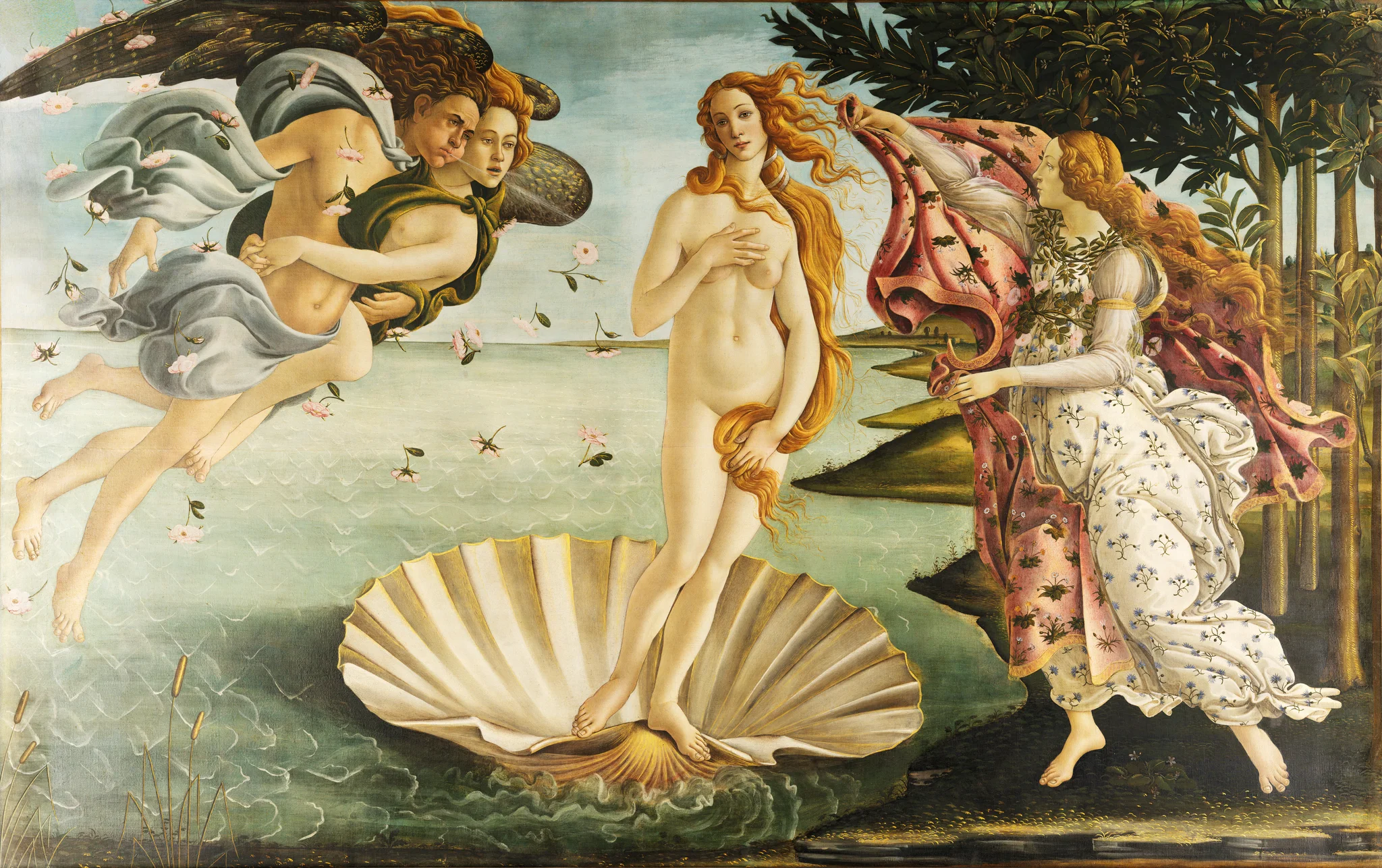 El nacimiento de Venus by Sandro Botticelli 1484
