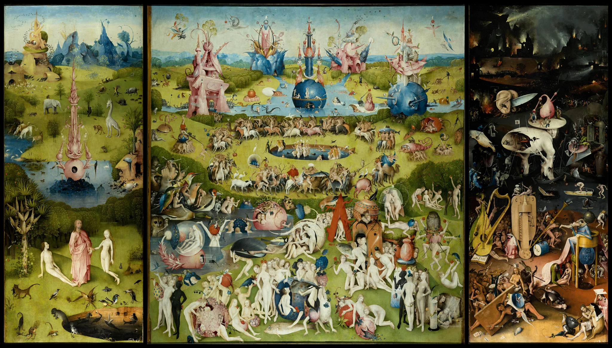 The Garden of Earthly Delights by Hieronymus Bosch 1490