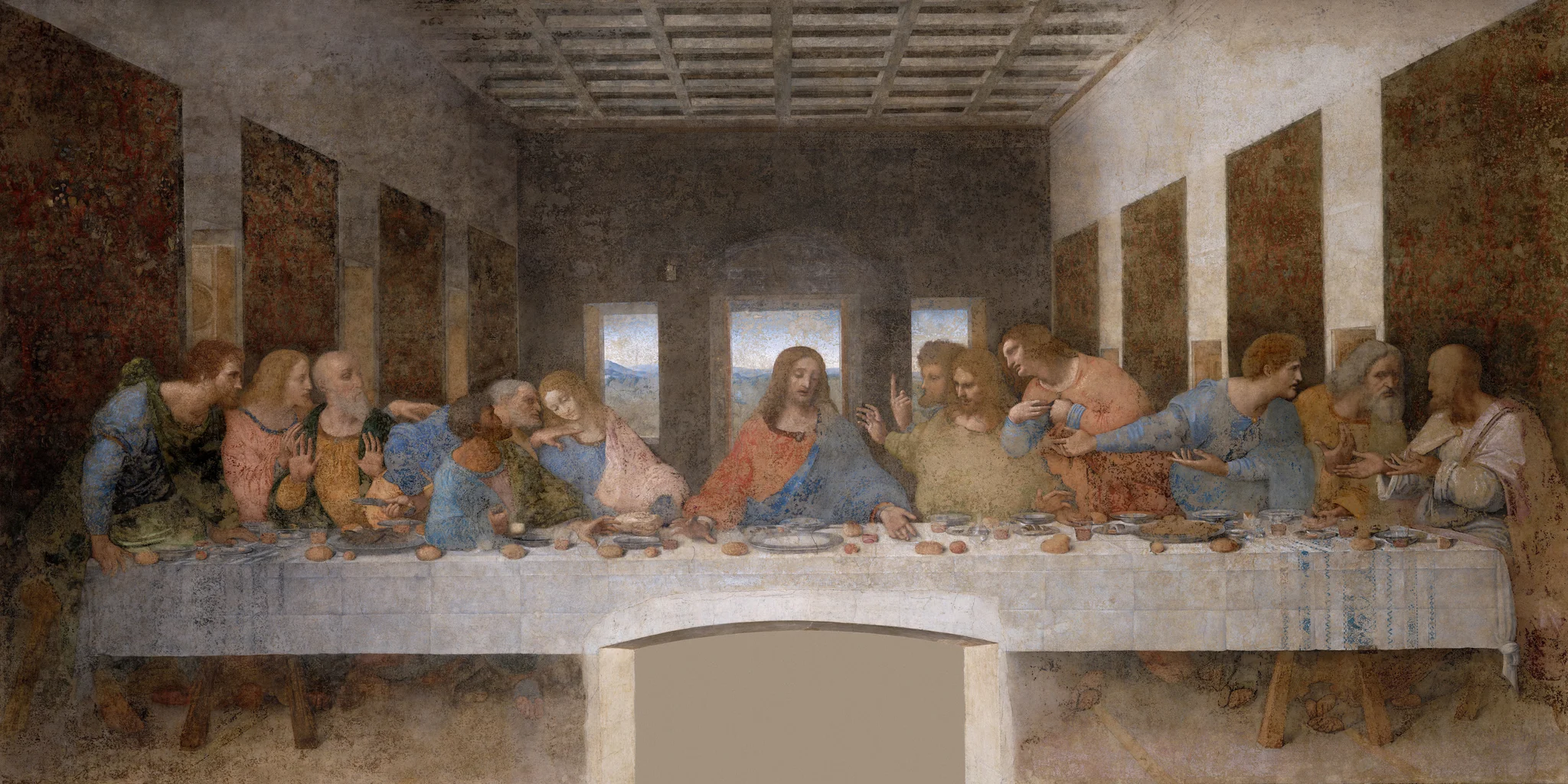 La última cena by Leonardo di ser Piero da Vinci 1495