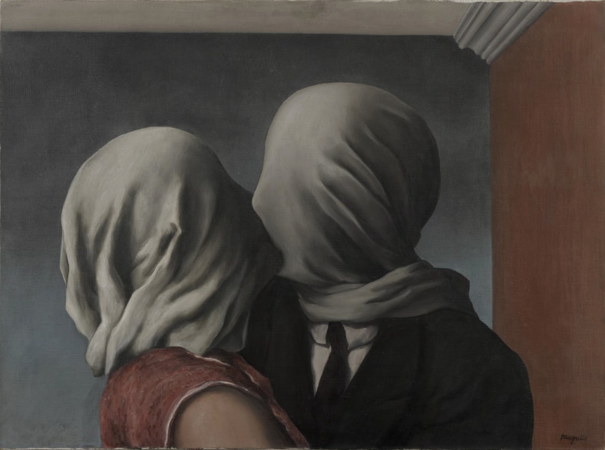 The Lovers by René Magritte 1928