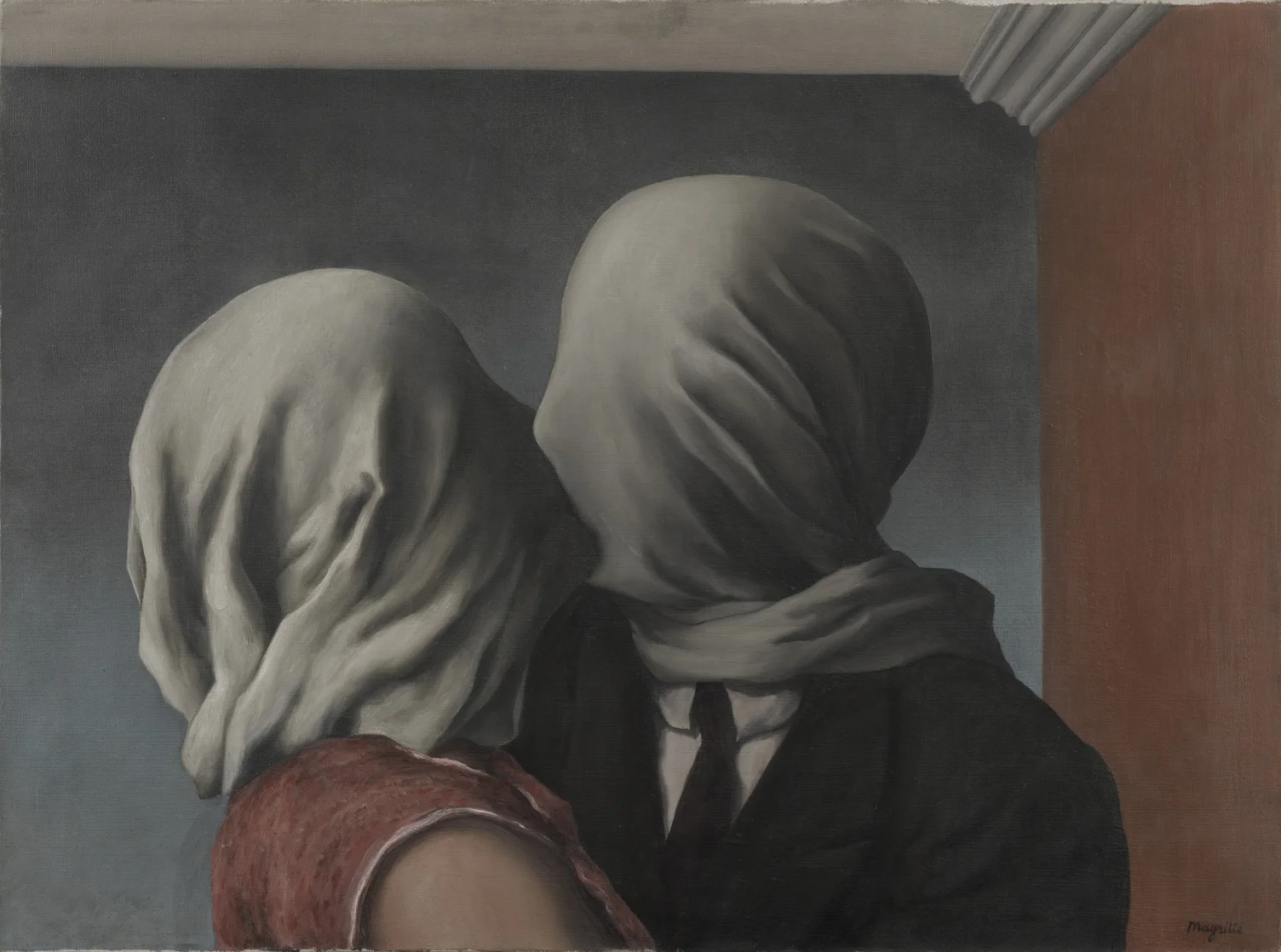 The Lovers by René Magritte 1928