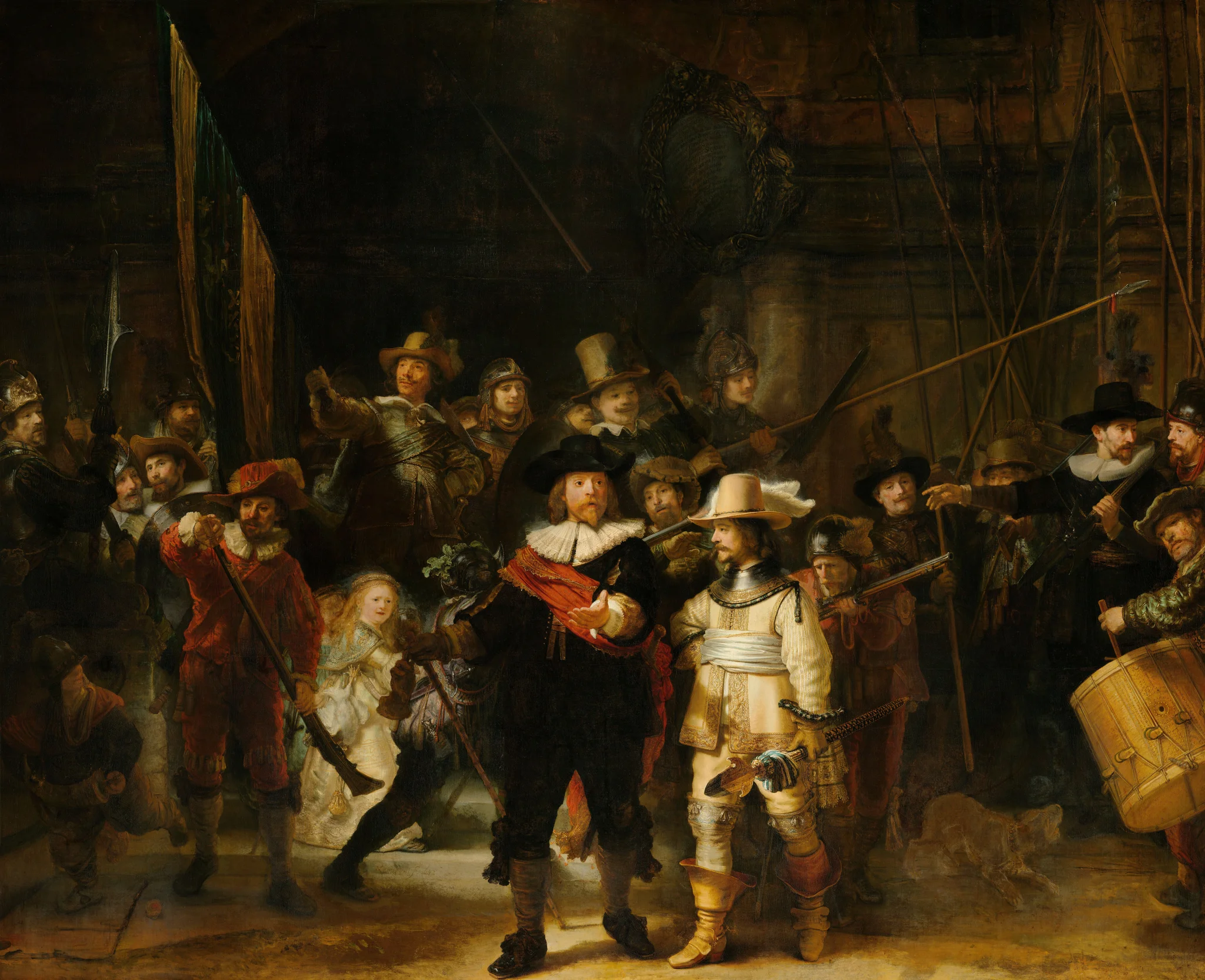 La ronda de noche by Rembrandt van Rijn 1642