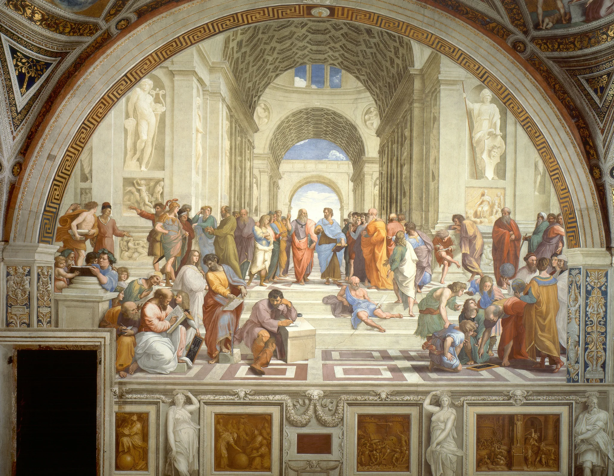 La escuela de Atenas by Rafael 1509