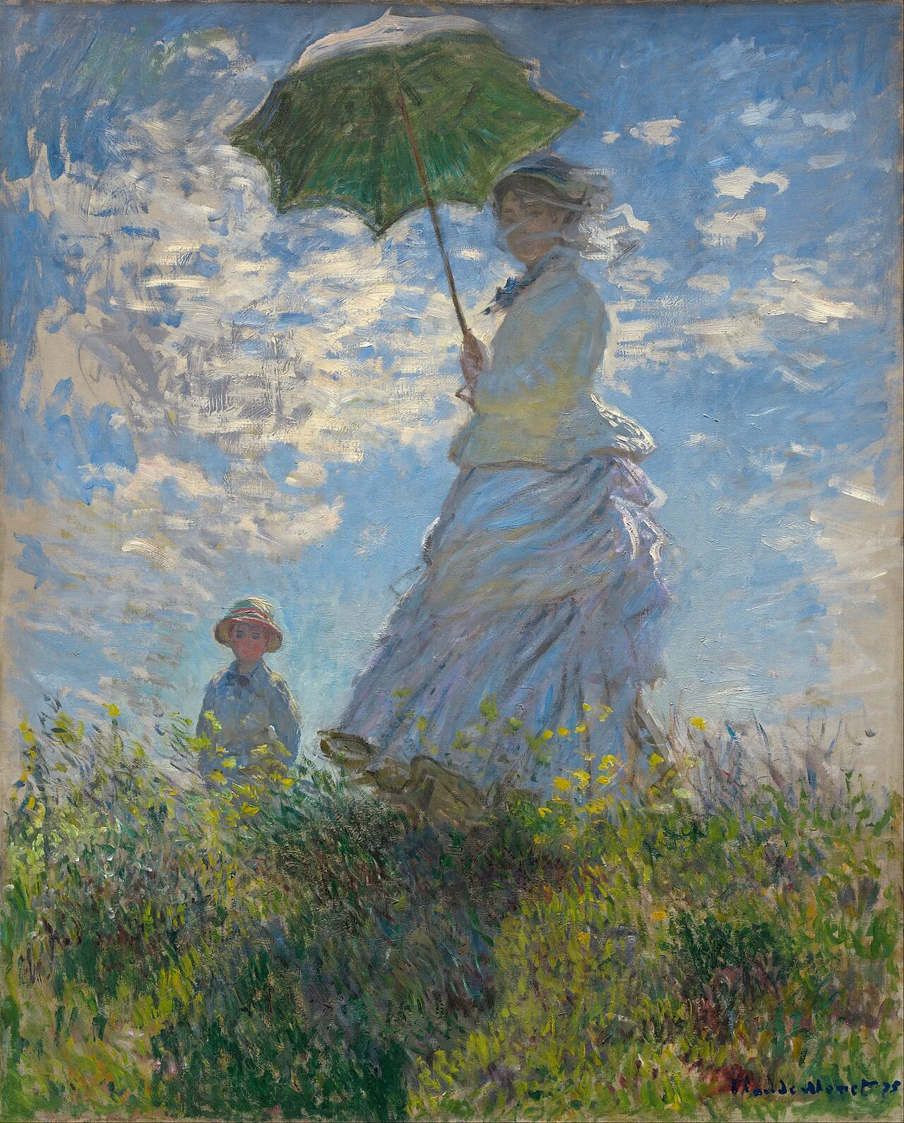 Woman with a Parasol by Claude Monet 1875