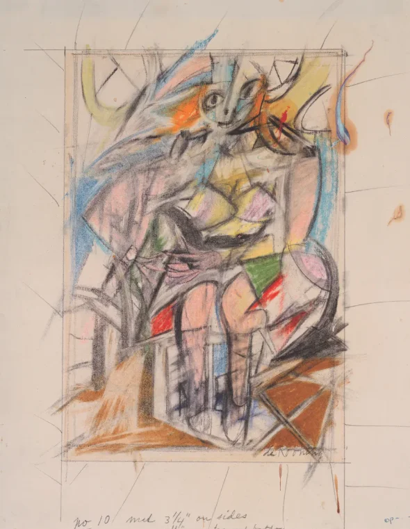 Willem de Kooning at work