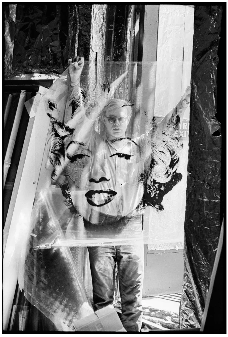 Warhol Holding Marilyn Acetate